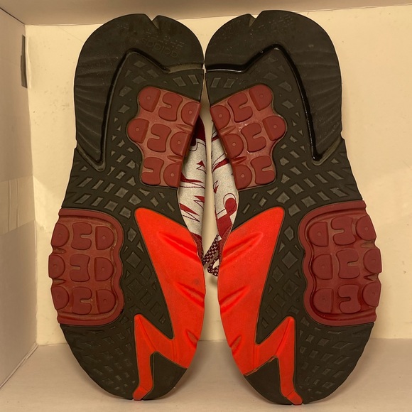 Size 12 - Men’s Adidas Nite Jogger x Scotchlite 3M Burgundy 2019. - Picture 6 of 8